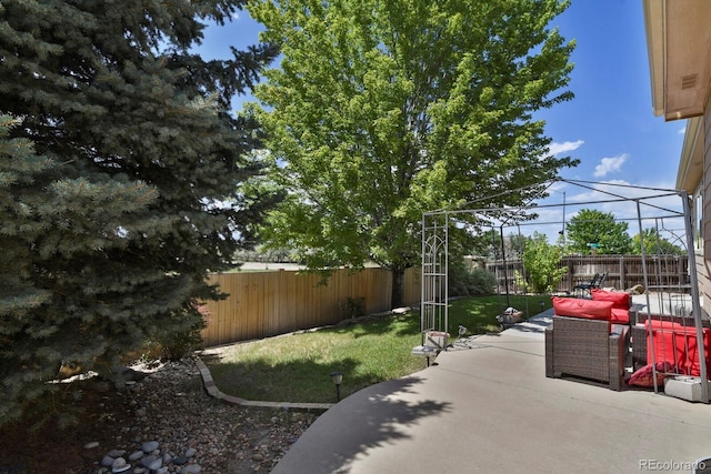 13787 Josephine Ct, Thornton, CO 80602 - fenced backyard featuring a patio
