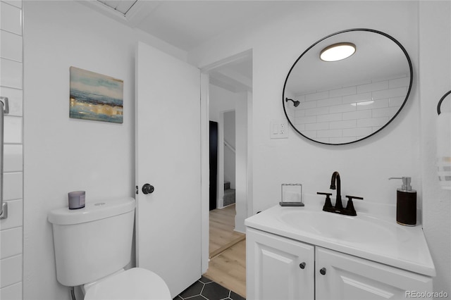 2803 N Cascade Ave, Colorado Springs, CO 80907 - bathroom with toilet and vanity