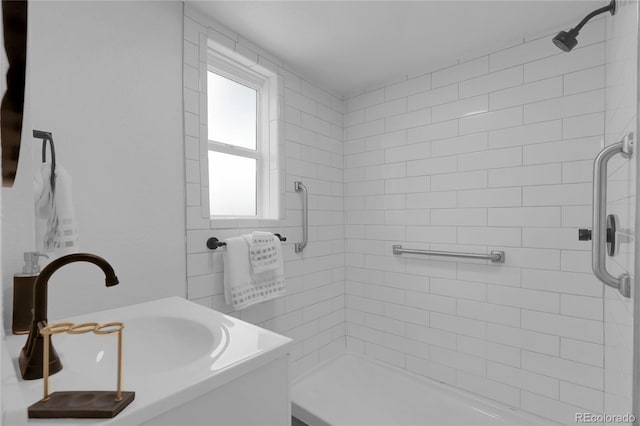 2803 N Cascade Ave, Colorado Springs, CO 80907 - full bath with a stall shower and vanity