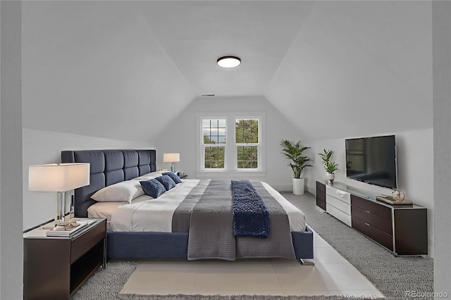 2803 N Cascade Ave, Colorado Springs, CO 80907 - bedroom featuring vaulted ceiling and carpet flooring