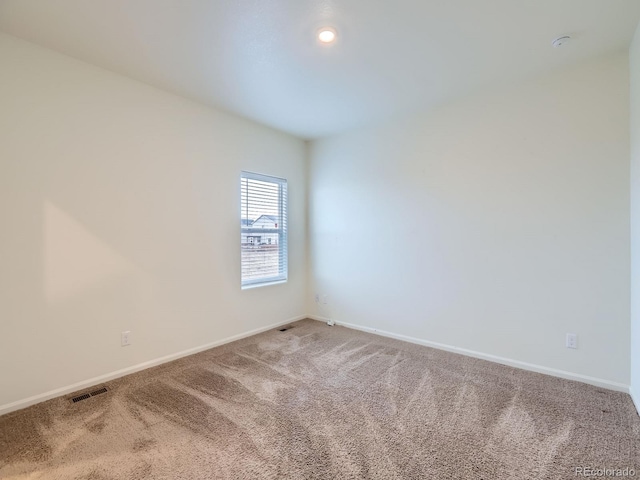 view of carpeted empty room