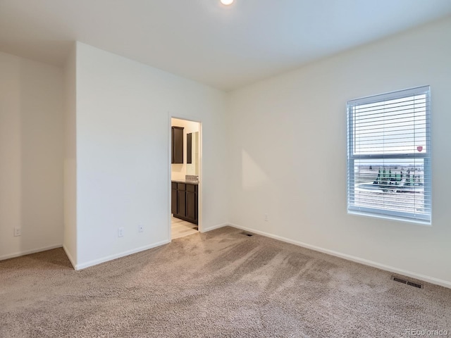 view of carpeted empty room