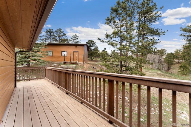 11398 Ranch Elsie Rd, Golden, CO 80403 - view of wooden terrace