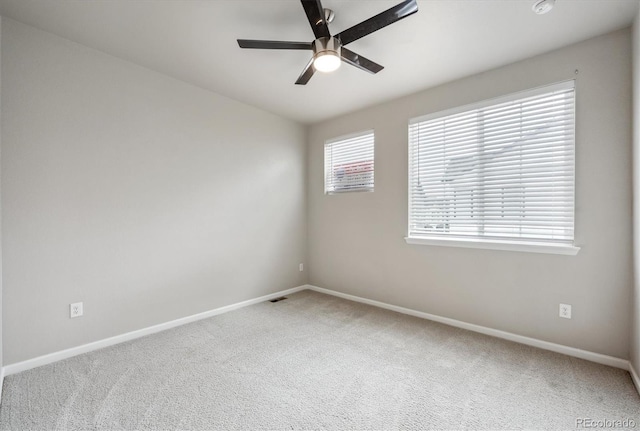9269 Garnett St Unit C, Arvada, CO 80007 - spare room with ceiling fan, carpet floors, and baseboards