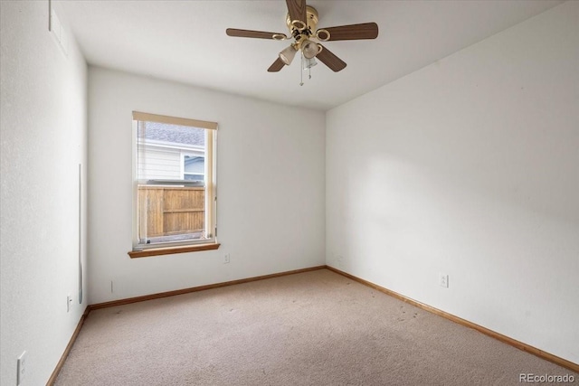 1434 Hickory Dr, Erie, CO 80516 - carpeted empty room with ceiling fan