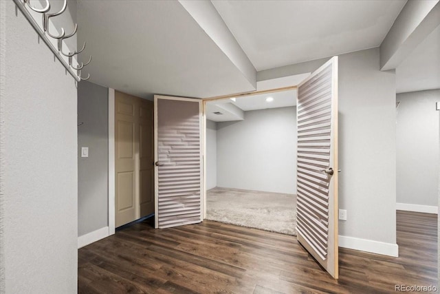 1434 Hickory Dr, Erie, CO 80516 - basement with dark hardwood / wood-style flooring