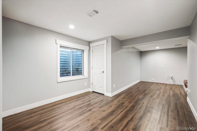 1434 Hickory Dr, Erie, CO 80516 - basement with dark hardwood / wood-style floors