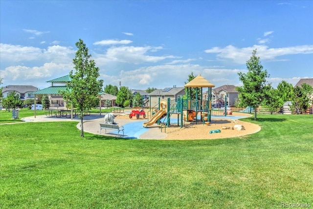 1434 Hickory Dr, Erie, CO 80516 - view of playground with a gazebo and a yard