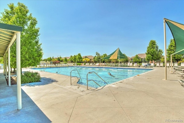 1434 Hickory Dr, Erie, CO 80516 - view of swimming pool with a patio