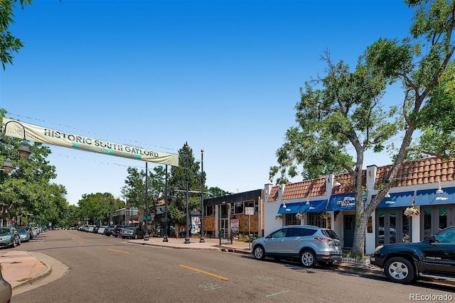 489 S Gaylord St, Denver, CO 80209 - view of asphalt street with curbs, sidewalks, and street lighting