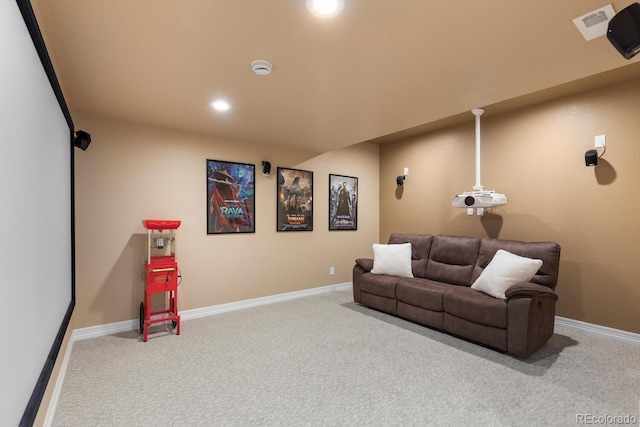 771 Braesheather Pl, Highlands Ranch, CO 80126 - carpeted home theater with baseboards and recessed lighting