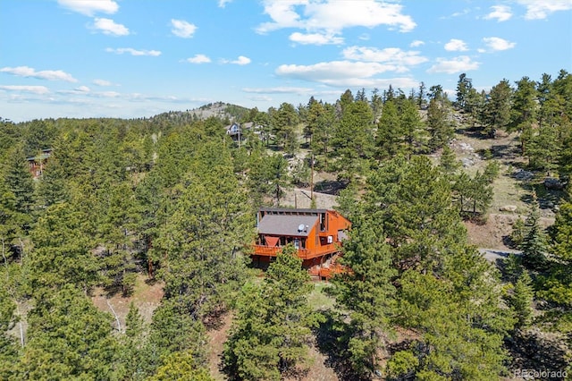 1278 Aspen Dr, Evergreen, CO 80439 - view of subject property with a heavily wooded area
