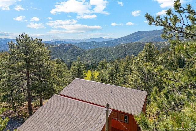 1278 Aspen Dr, Evergreen, CO 80439 - view of mountain backdrop featuring a forest