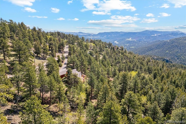 1278 Aspen Dr, Evergreen, CO 80439 - view of mountain backdrop featuring a forest