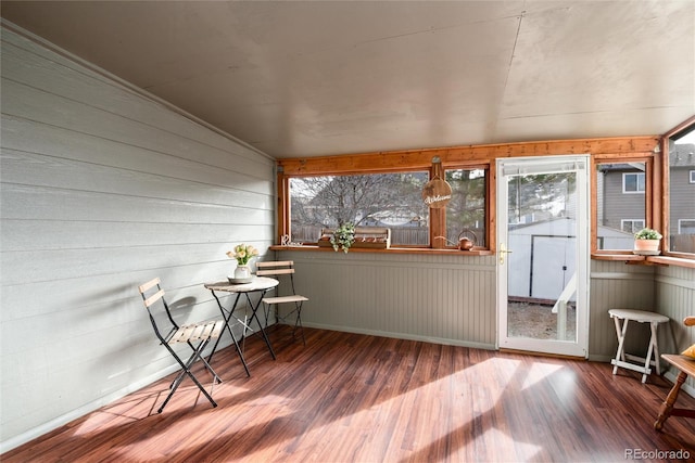 view of sunroom / solarium