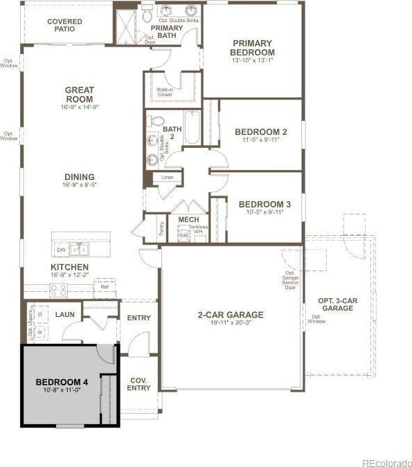 4938 Brangus Dr, Windsor, CO 80528 - view of home floor plan