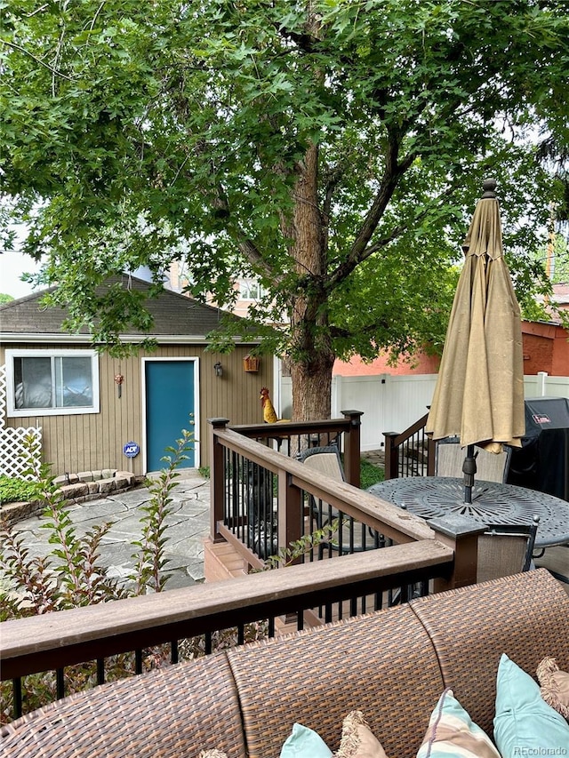 1419 N Adams St, Denver, CO 80206 - view of wooden terrace