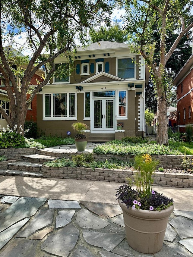 1419 N Adams St, Denver, CO 80206 - rear view of property featuring french doors