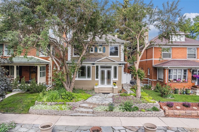 1419 N Adams St, Denver, CO 80206 - traditional style home with french doors and brick siding