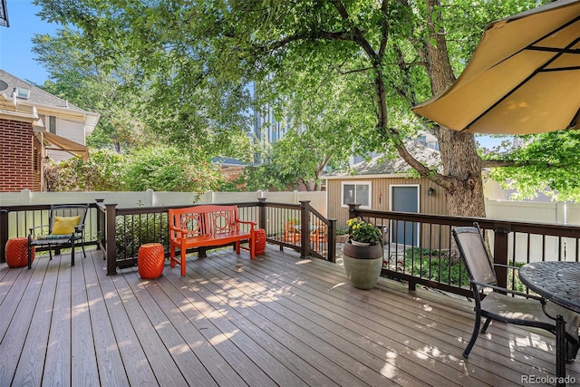 1419 N Adams St, Denver, CO 80206 - view of wooden terrace