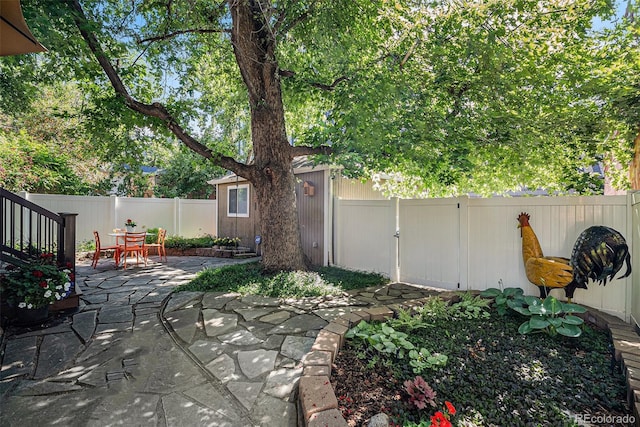 1419 N Adams St, Denver, CO 80206 - fenced backyard featuring a patio area and outdoor dining space