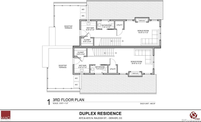 4572 N Raleigh St, Denver, CO 80212 - view of home floor plan