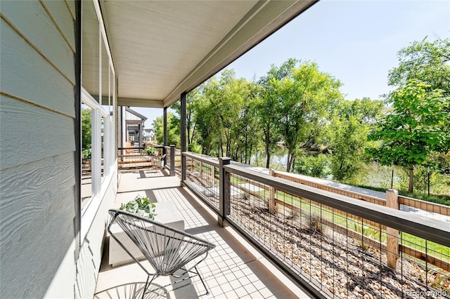 view of balcony