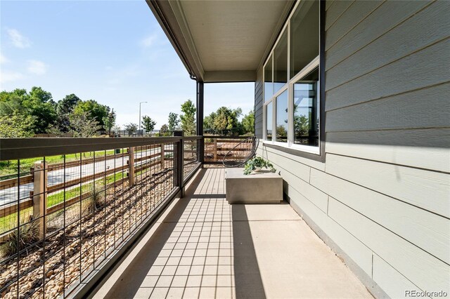 view of balcony