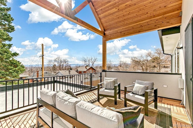 4520 W Moncrieff Pl, Denver, CO 80212 - balcony with an outdoor hangout area