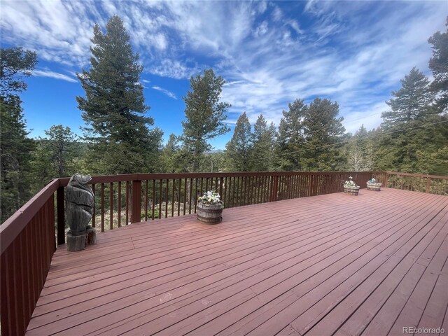 11608 Apache Trl, Conifer, CO 80433 - view of wooden deck