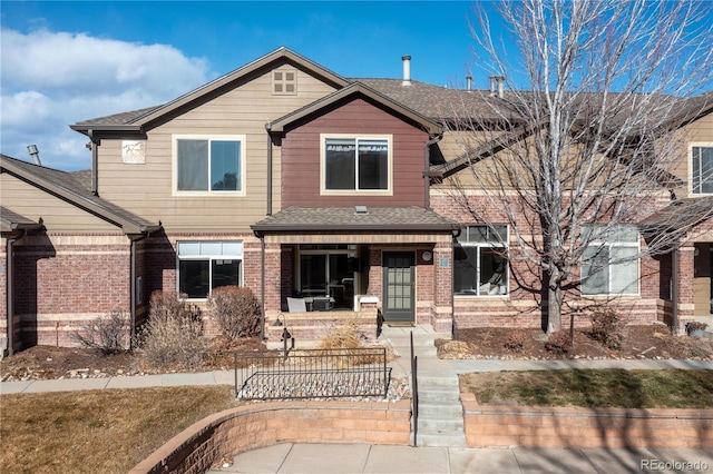 view of front of property with a porch