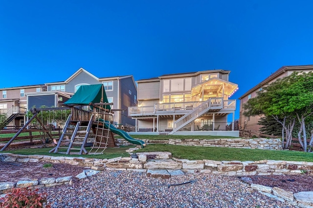12059 S Tallkid Ct, Parker, CO 80138 - community playground featuring stairway and a lawn