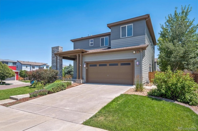10844 Telluride St, Commerce City, CO 80022 - view of front of house with driveway and an attached garage