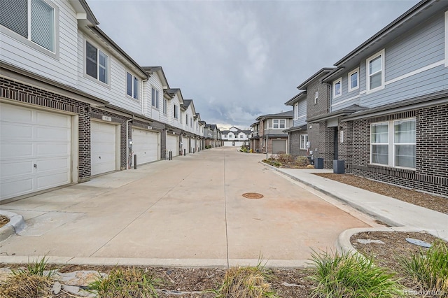 view of street featuring a residential view