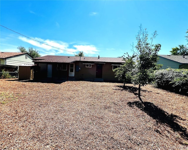 view of back of property