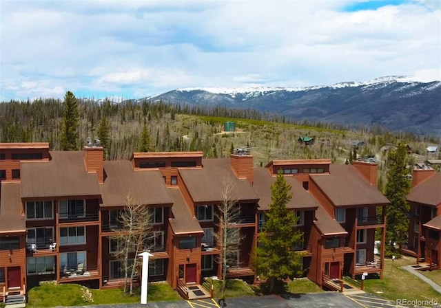 exterior space with a mountain view