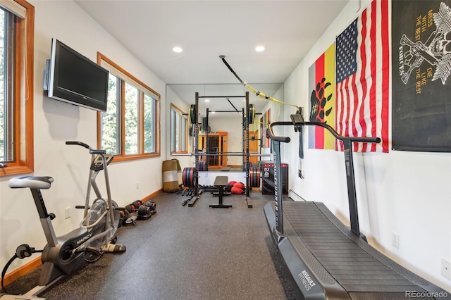 30 Carroll Ct, Black Hawk, CO 80422 - exercise area featuring recessed lighting and baseboards