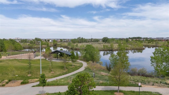 5255 Memphis St Unit 811, Denver, CO 80239 - water view featuring a gazebo
