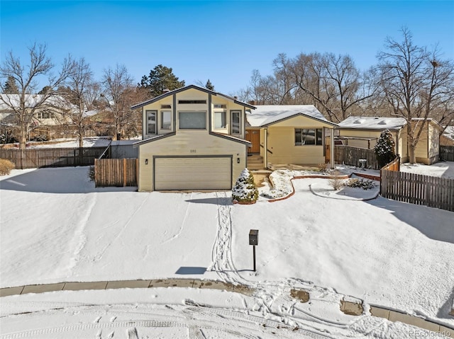 view of front of home featuring a garage