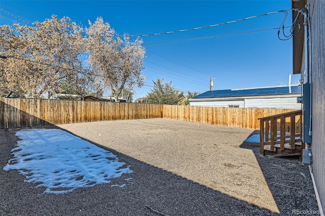 view of yard with a patio area