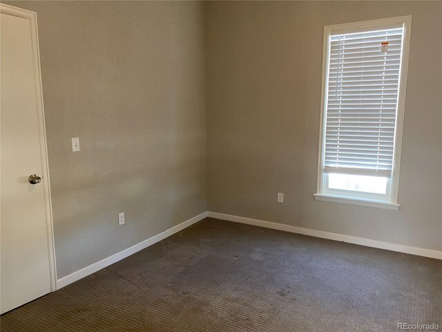 view of carpeted empty room