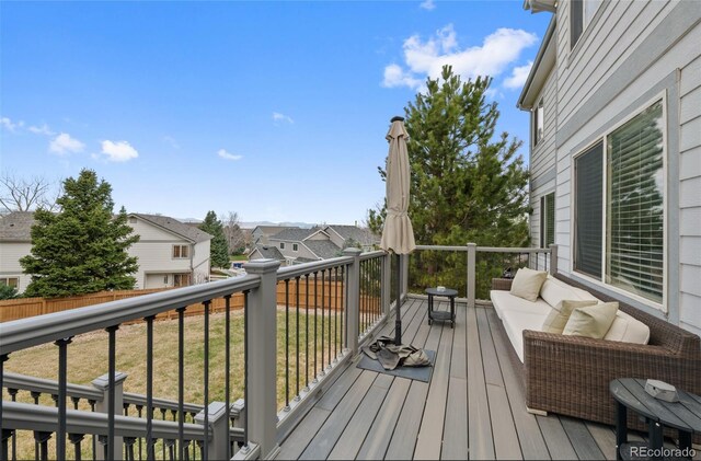 10383 Erin Pl, Lone Tree, CO 80124 - deck featuring a residential view