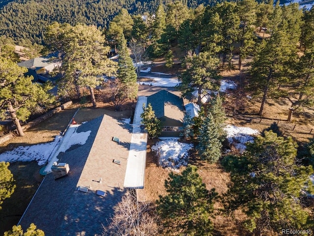 aerial view with a view of trees