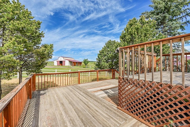 35675 Cheyenne Trl, Elizabeth, CO 80107 - wooden terrace featuring a yard