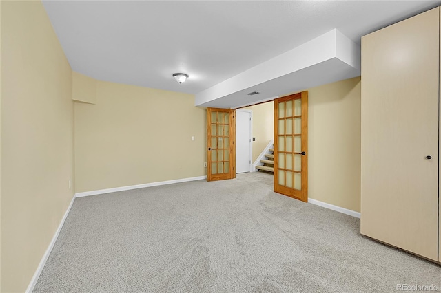 35675 Cheyenne Trl, Elizabeth, CO 80107 - finished below grade area with stairway and carpet floors