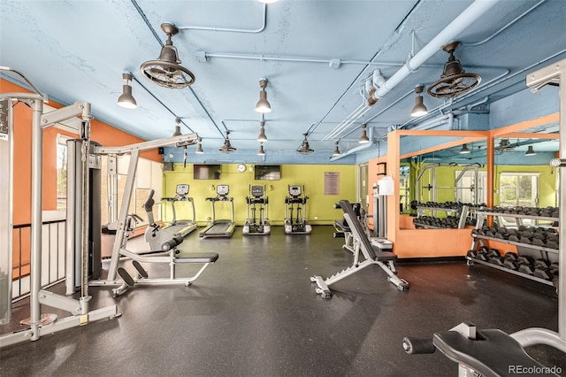 view of workout area