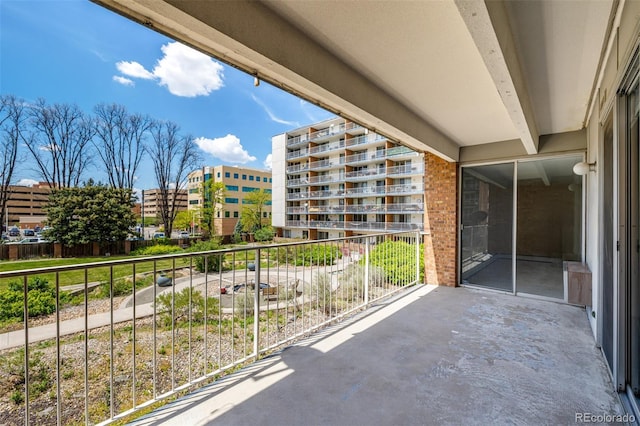view of balcony