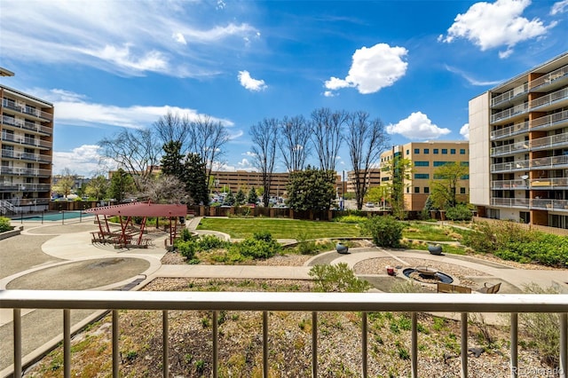 view of property's community