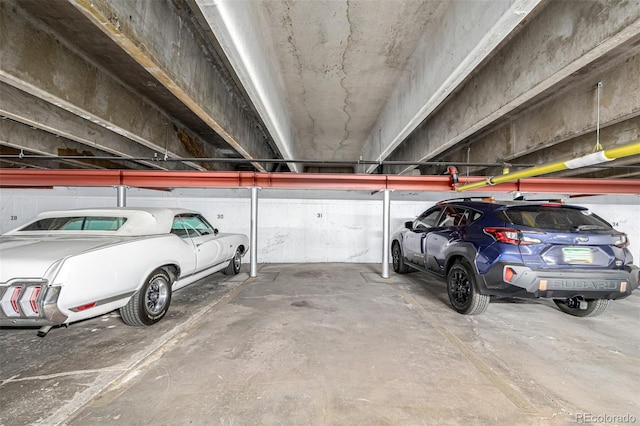 view of parking deck