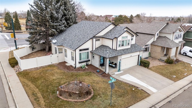 birds eye view of property